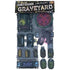Arcknight Flat Plastic Miniatures - Graveyard - Roleplaying Objects 2.0 - 48 Pieces