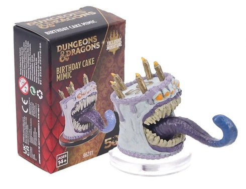 D&D Birthday Cake Mimic Wizkids 50th Anniversary Promo
