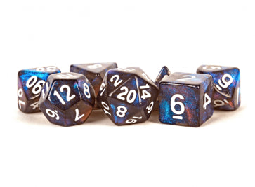 MDG 16mm Acrylic Polyhedral Dice Set: Stardust Galaxy