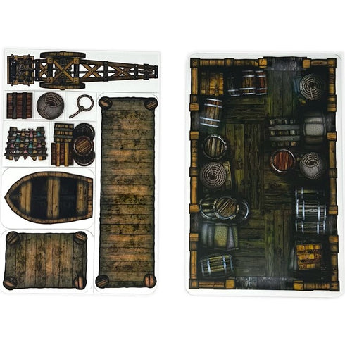 Arcknight Flat Plastic Miniatures - Thievesport - Roleplaying Objects 2.0 - 21 Pieces