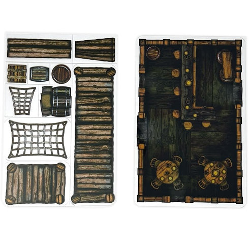 Arcknight Flat Plastic Miniatures - Thievesport - Roleplaying Objects 2.0 - 21 Pieces