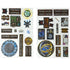 Arcknight Flat Plastic Miniatures - Wizard's Library - Roleplaying Objects 2.0 - 68 Pieces