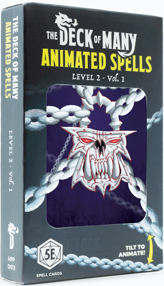 The Deck Of Many: Animated Spells Cards - Level 2 A-H, 30 Tarot Lenticular For D&D 5e - View #11