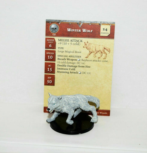 Winter Wolf - Underdark Miniature (DDM) - #60