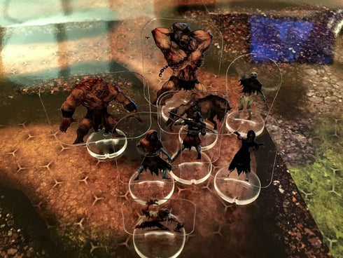 Arcknight Flat Plastic Miniatures - Zombie Horde - 31 2D Minis