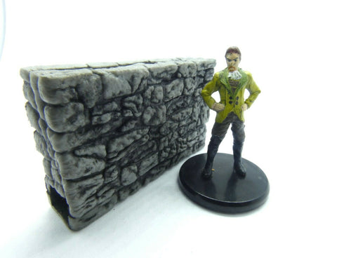 Wizkids 4D WarLock Tiles - Dungeon Tiles 1 set - 2" Exterior Wall (Prepainted)