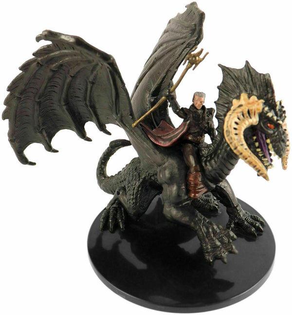 Sorcerer on Black Dragon - War of the Dragon Queen - D&D (DDM) - #55 - Rare