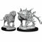 Dungeons & Dragons Nolzur's Miniatures: Mastiff and Shadow Mastiff - Unpainted