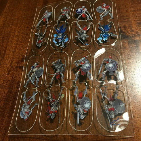 Arcknight Flat Plastic Miniatures - Skeleton Horde - 31 2D Minis