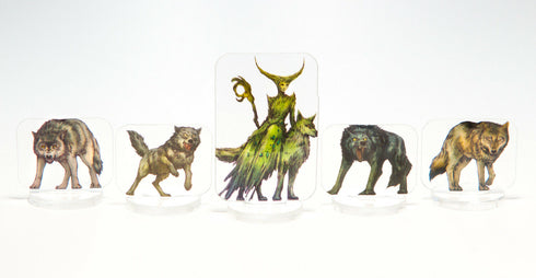 Arcknight Flat Plastic Miniatures - The Grove Set - 62 2D Minis
