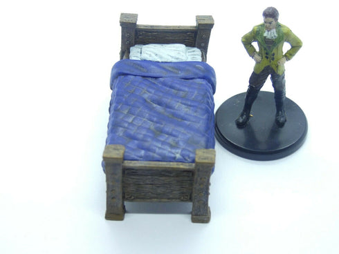 Wizkids 4D WarLock Tiles - Dungeon Dressings set - Bed (Prepainted)