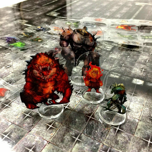 Arcknight Flat Plastic Miniatures - Underground Horde - 31 2D Minis