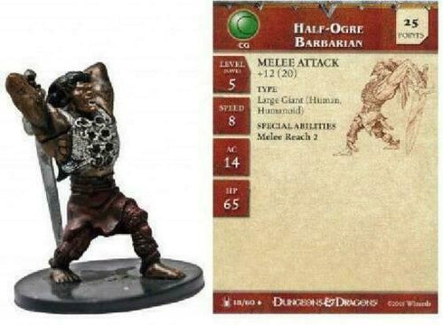Half-ogre Barbarian - Underdark - Dungeons & Dragons Miniature (DDM) - #18
