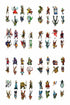 Arcknight Flat Plastic Miniatures - Customs 02 Set - 64 2D Minis