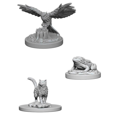 Pathfinder Deep Cuts: Familiars (Cat, Frog, Owl) - Unpainted