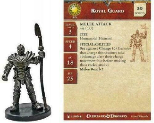 Royal Guard - Underdark - Dungeons & Dragons Miniatures - 11/60