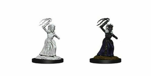 D&D Nolzur's Marvelous Miniatures - Drow Mage & Drow Priestess - Unpainted