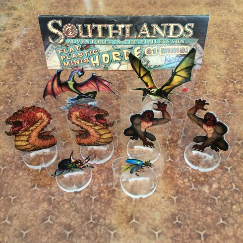 Arcknight Flat Plastic Miniatures - Southlands Horde Set - 31 2D Minis