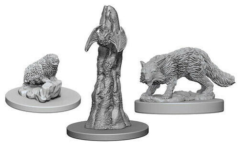 Pathfinder Deep Cuts: Familiars (Bat, Fox, Badger) - Unpainted