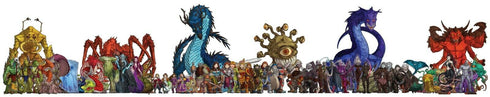 Arcknight Flat Plastic Miniatures - The Underground Set - 62 2D Minis