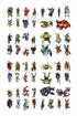 Arcknight Flat Plastic Miniatures - Customs 01 Set - 56 2D Minis