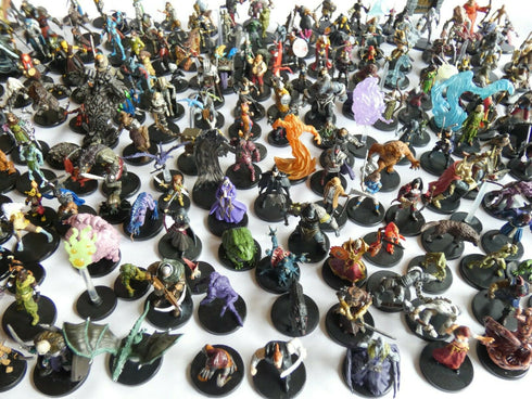 Random New Dungeons and Dragons Official Prepainted Miniatures - Bulk Lot