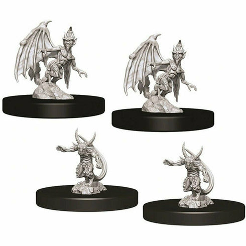 Dungeons & Dragons Nolzur's Marvelous Miniatures: Imp & Quasit - Unpainted