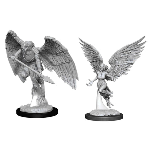 Dungeons & Dragons Nolzur's Miniatures: Harpy & Aarakocra - Unpainted