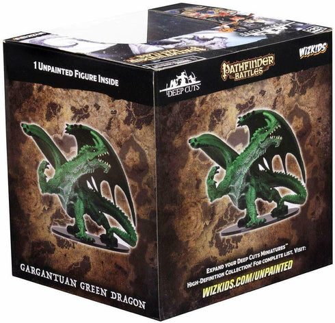 Pathfinder Battles Deep Cuts - Gargantuan Green Dragon - Unpainted