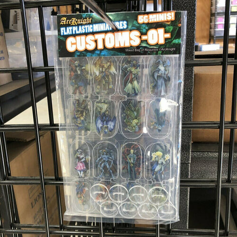 Arcknight Flat Plastic Miniatures - Customs 01 Set - 56 2D Minis