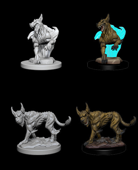 D&D Nolzur's Marvelous Miniatures - Blink Dogs - Unpainted