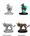 D&D Nolzur's Marvelous Miniatures - Blink Dogs - Unpainted