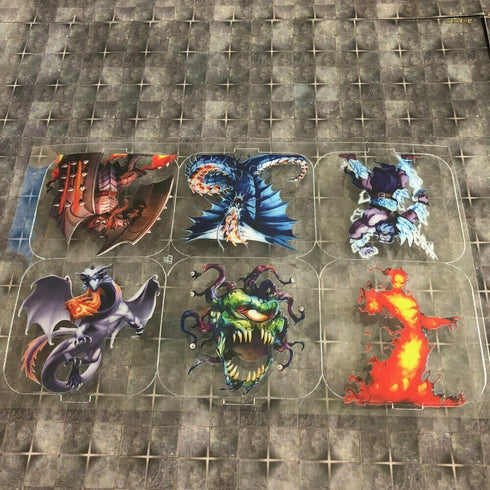 Arcknight Flat Plastic Miniatures - Legendaries Set - 24 2D Minis