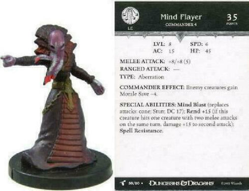 Mind Flayer - Harbinger - Dungeons & Dragons Miniature (DDM) - #50 Rare