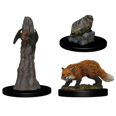 Pathfinder Deep Cuts: Familiars (Bat, Fox, Badger) - Unpainted