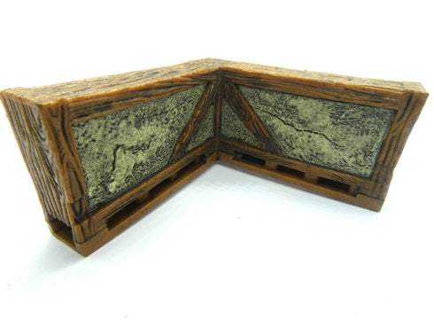 Wizkids 4D WarLock Tiles - Town and Village set 1 - 2" Corner External Wall