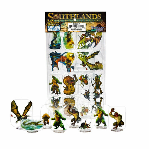 Arcknight Flat Plastic Miniatures - Southlands Horde Set - 31 2D Minis