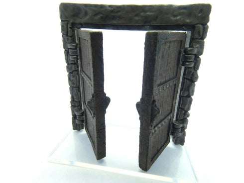 Wizkids 4D WarLock Tiles - Doors & Archways Set - 2" Wooden Double Door