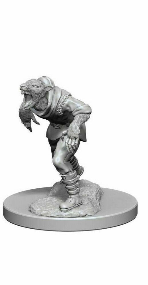 Dungeons & Dragons Nolzur's Miniatures: Wererat & Weretiger - Unpainted