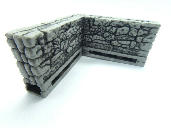 Wizkids 4D WarLock Tiles - Dungeon Tile 1 set - 2" Corner External Wall