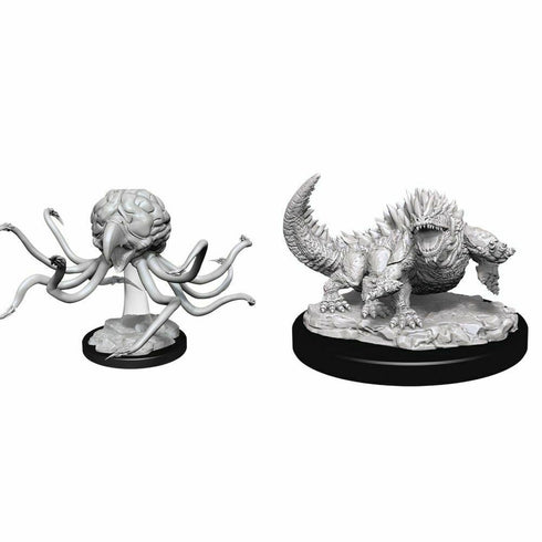 Dungeons & Dragons Nolzur's Miniatures: Basilisk and Grell - Unpainted