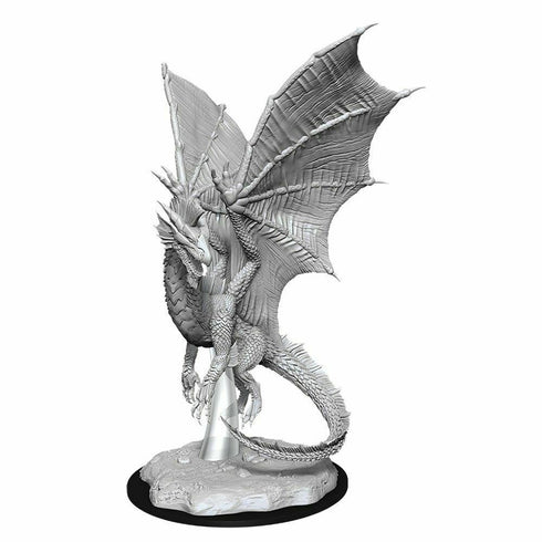 D&D Nolzur's Marvelous Miniatures - Young Silver Dragon - Unpainted