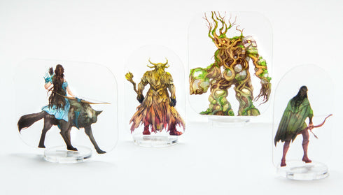 Arcknight Flat Plastic Miniatures - The Grove Set - 62 2D Minis