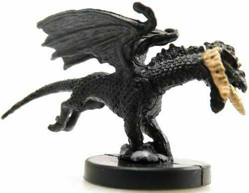 Small Black Dragon - War of the Dragon Queen - Dungeons and Dragons Mini #53