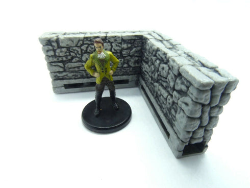 Wizkids 4D WarLock Tiles - Dungeon Tile 1 set - 2" Corner External Wall
