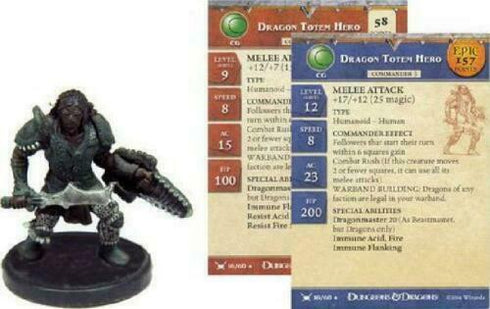 Dragon Totem Hero - War Drums - Dungeons & Dragons Miniature (DDM) - #16 Rare