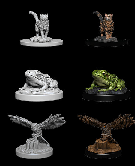Pathfinder Deep Cuts: Familiars (Cat, Frog, Owl) - Unpainted