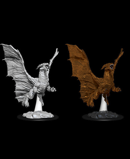 D&D Nolzur's Marvelous Miniatures - Young Copper Dragon - Unpainted