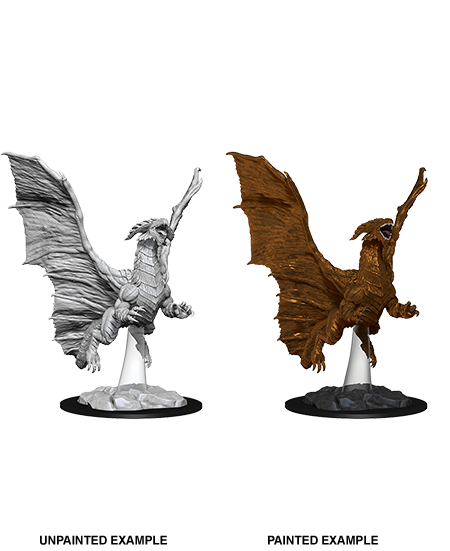 D&D Nolzur's Marvelous Miniatures - Young Copper Dragon - Unpainted