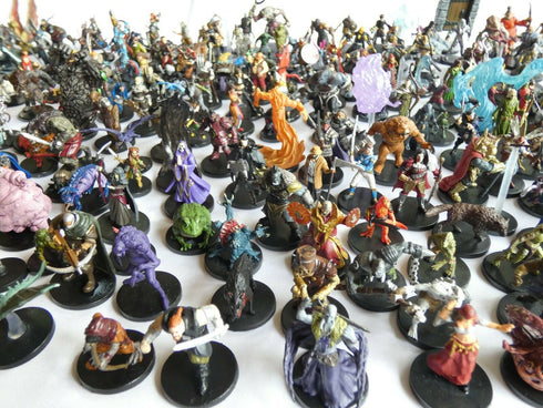 Random New Dungeons and Dragons Official Prepainted Miniatures - Bulk Lot